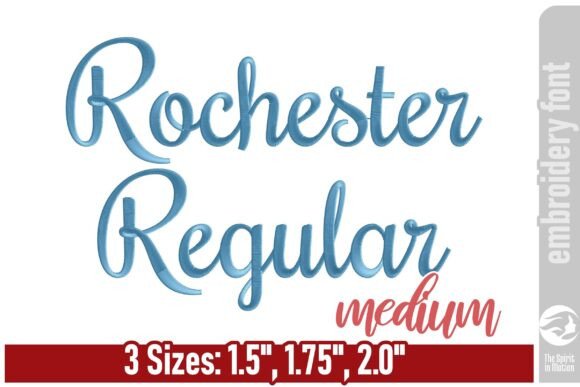 Download Rochester Embroidery Font - Medium - Premium Bundle