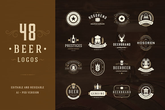 Download 45 Beer Logotypes and Badges - Logotypes Collection
